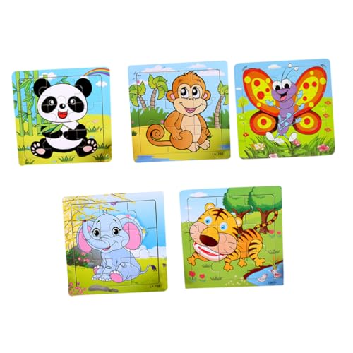 Supvox 5 Stück Puzzle- Aus Holz Kinderspielzeug Pädagogisches Hölzern Supvox 5 Stück Puzzle- Aus Holz Kinderspielzeug Pädagogisches Hölzern von Supvox