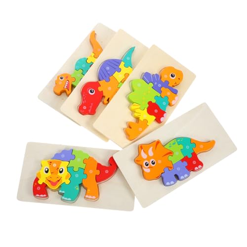 Supvox 5 Stück Puzzle Kleinkind Dinosaurierspielzeug Rätsel Vorschule Lernen Bildungsspielzeug Holz Supvox 5 Stück Puzzle Kleinkind Dinosaurierspielzeug Rätsel Vorschule Lernen Bildungsspielzeug Holz von Supvox