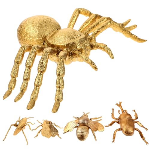 Supvox 5 Stück Realistische Insekten Figuren Teiliges Set für Lernspielzeug Junge Mädchen Simulation Schmetterlinge Spinne Reptilien Detailgetreu und Sicher von Supvox