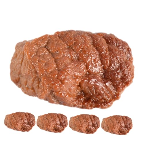 Supvox 5 Stück Rindfleischwürfel -modellspielzeug Künstliche Fleischstütze Gefälschtes Rindfleisch Lebensecht Gekochtes Fleisch Simuliertes Steak Küchendekor Brown PVC Supvox 5 Stück Rindfleischwürfel -modellspielzeug Künstliche Fleischstütze Gefälschtes Rindfleisch Lebensecht Gekochtes Fleisch Simuliertes Steak Küchendekor Brown PVC von Supvox