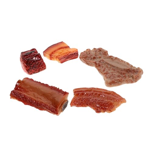 Supvox 5 Stück Simulierte Fleischschmuck realistisches Schweinefleischdekor Simulationsschweinefleischmodell Dekorrippen-Modell Lebensmittel-Display-Modell Fotomodell Harz Supvox 5 Stück Simulierte Fleischschmuck realistisches Schweinefleischdekor Simulationsschweinefleischmodell Dekorrippen-Modell Lebensmittel-Display-Modell Fotomodell Harz von Supvox