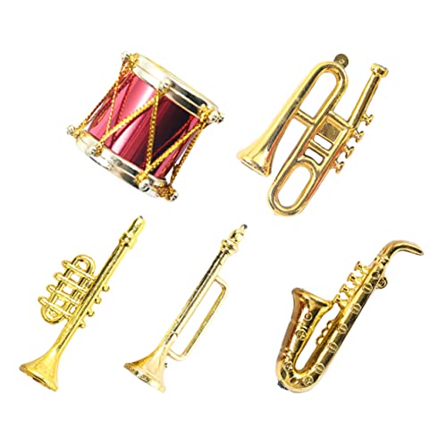 Supvox 5 Stück Simuliertes Musikinstrument Puppenhaus Musikinstrument Musikinstrumente Musikdekor Kinderspielzeug Mini Hausdekore Mini Hausornamente Winzige Hausdekore von Supvox