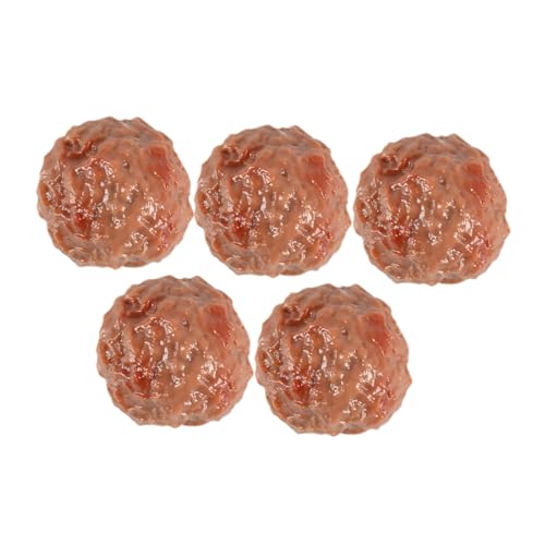 Supvox 5 Stück Simuliertes Rindfleischballmodell Künstlich Gefälschtes Essen Falsches Fleisch Realistisch Fälschung Nachricht Material Anzeige Für Brown PVC Supvox 5 Stück Simuliertes Rindfleischballmodell Künstlich Gefälschtes Essen Falsches Fleisch Realistisch Fälschung Nachricht Material Anzeige Für Brown PVC von Supvox