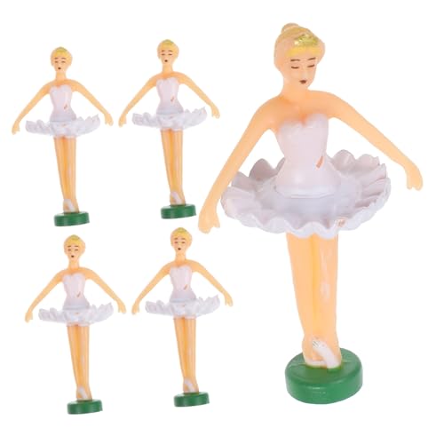 Supvox 5 Stück Teiliges Ballerina Musikbox Figuren Tanzende Prinzessinnen Puppen Dekoration Detailreiche Balletttänzerin Ornamente für Musikbox Sammler Elegante Spieluhr Accessoires von Supvox