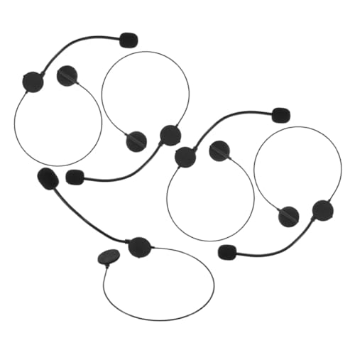 Supvox 5 Stück Teiliges Fake Mikrofon Headset Prop Leichtes Cosplay Zubehör für Bühnenkostüm Komfortabel für Party und Maskerade Schnelle Umwandlung Vielseitig Kompatibel Authentisches von Supvox