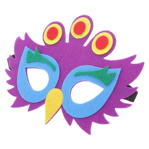 Supvox 5 Stück Teiliges Filz Pfauenmasken für Robuste Halbgesichtsmasken mit Lebensechtem Tierdesign Wiederverwendbar für Halloween Karneval Theater und Tier Partys Supvox 5 Stück Teiliges Filz Pfauenmasken für Robuste Halbgesichtsmasken mit Lebensechtem Tierdesign Wiederverwendbar für Halloween Karneval Theater und Tier Partys von Supvox