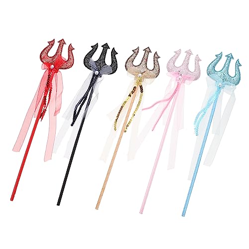 Supvox 5 Stück Teiliges Halloween Feenstab für Zauberhafte Dekoration Leichte und Bunte Wände für Rollenspiele und Partys Süßes Accessoire für Mädchen von Supvox