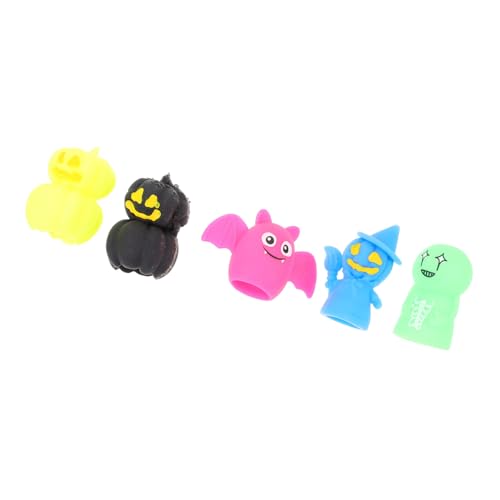 Supvox 5 Stück Teiliges Halloween Fingerpuppen Set Süße Charaktere für Halloween Dekoration Interaktive Handspielzeuge für Erwachsene für Geschichtenerzählen und Spaß von Supvox
