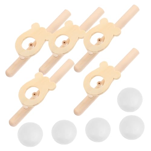 Supvox 5 Stück Teiliges Holz Ballblasspielzeug für Schwebendes Balance und Interaktion für Familienaktivitäten und Outdoor Spaß Supvox 5 Stück Teiliges Holz Ballblasspielzeug für Schwebendes Balance und Interaktion für Familienaktivitäten und Outdoor Spaß von Supvox