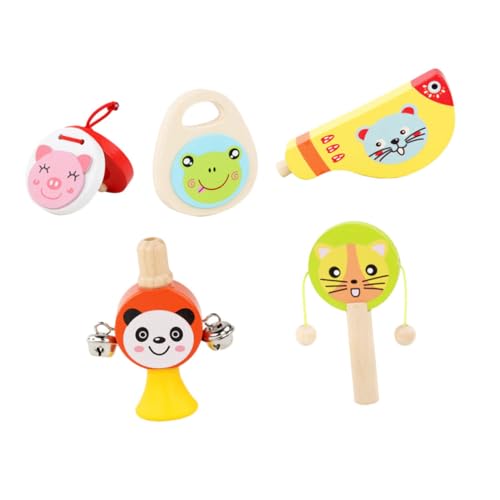 Supvox 5 Stück Teiliges Holz Percussion Instrument für Lustige Musikinstrumente Kindgerechte Pädagogisch Nützlich Fördert Hörfähigkeit und Interaktion Bunte Farben Supvox 5 Stück Teiliges Holz Percussion Instrument für Lustige Musikinstrumente Kindgerechte Pädagogisch Nützlich Fördert Hörfähigkeit und Interaktion Bunte Farben von Supvox
