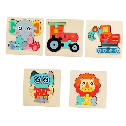 Supvox 5 Stück Teiliges Holzpuzzle für Tierformen Lernspielzeug Motorik für Jungen Jahren Spielerisches Erkennen von Tieren und Stärkung der Eltern Junge Mädchen Bindung Supvox 5 Stück Teiliges Holzpuzzle für Tierformen Lernspielzeug Motorik für Jungen Jahren Spielerisches Erkennen von Tieren und Stärkung der Eltern Junge Mädchen Bindung von Supvox
