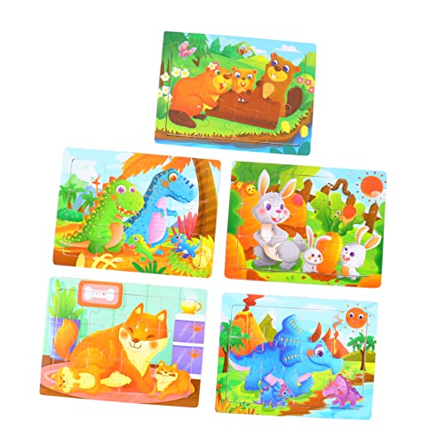 Supvox 5 Stück Teiliges Holzpuzzle mit Pädagogisches Vorschulspielzeug für Kleinkinder Tierische Jigsaw Puzzles Denkfähigkeit und Tiererkennung Langlebig und Sicher Supvox 5 Stück Teiliges Holzpuzzle mit Pädagogisches Vorschulspielzeug für Kleinkinder Tierische Jigsaw Puzzles Denkfähigkeit und Tiererkennung Langlebig und Sicher von Supvox
