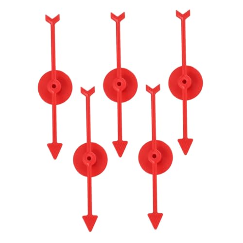 Supvox 5 Stück Teiliges Kunststoff für Brettspiele Stabile und Langlebige Rotierende Spielzeiger DIY Ersatzpfeile für Tafelspiele Vielseitig für Familien und Partyspiele von Supvox
