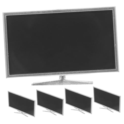 Supvox 5stücke Miniaturfernseher Für Puppenhäuser Kleiner Fernseher Aus Kunststoff Miniaturmöbel Und Zubehör Simulation Eines Realistischen Mini-bildschirms Spielzeug Für Junge von Supvox