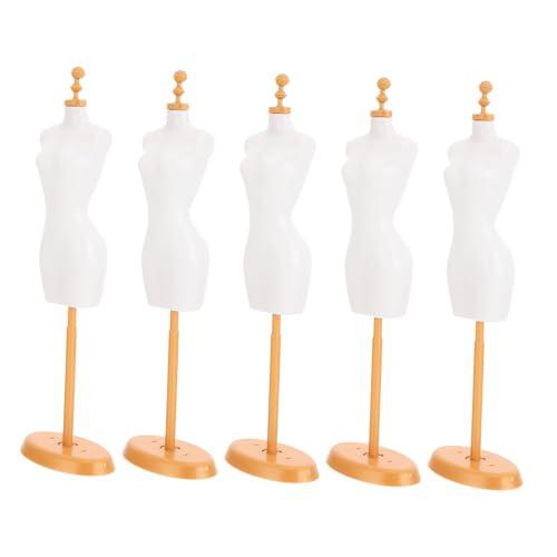Supvox 5 Stück Teiliges Miniatur Schaufensterpuppen Kleiderständer aus Weißem und Goldenem Kunststoff Sicher und Glatt für Puppenbekleidung und Kinderspielzeug Supvox 5 Stück Teiliges Miniatur Schaufensterpuppen Kleiderständer aus Weißem und Goldenem Kunststoff Sicher und Glatt für Puppenbekleidung und Kinderspielzeug von Supvox
