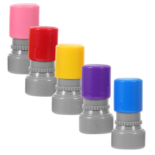 Supvox 5 Stück Teiliges Selbstfärbende Lehrer Stempel für Klassenraum Motivierende Runde Belohnungsstempel für Feedback Schnelle Bewertung Leicht Tragbar für Grundschüler Supvox 5 Stück Teiliges Selbstfärbende Lehrer Stempel für Klassenraum Motivierende Runde Belohnungsstempel für Feedback Schnelle Bewertung Leicht Tragbar für Grundschüler von Supvox