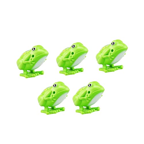 Supvox Hüpfender Frosch Spielzeug 5 Stück Aufziehspielzeug für Kinder Lernspielzeug aus Kunststoff Lustige und Lehrreiche Geschenkidee für Badewanne und von Supvox