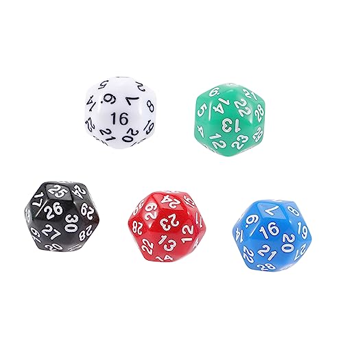 Supvox 5 Stück Zahlenwürfel Brettspiel -Requisiten Würfelspiel große Würfel Trinkspiele Standard-Spielwürfel mehrseitige Würfel Acryl Supvox 5 Stück Zahlenwürfel Brettspiel -Requisiten Würfelspiel große Würfel Trinkspiele Standard-Spielwürfel mehrseitige Würfel Acryl von Supvox