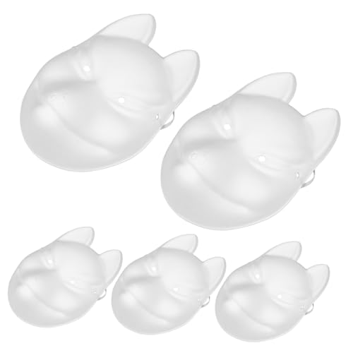 Supvox 5 Stück Zellstoff-maske Cosplay Schmucklos Realistisch Grau Fuchs Maskerademaske Leer Farbe Maske Zu Lackierbar Unbemalt Halloween-maske Partymaske Weiß Papier Supvox 5 Stück Zellstoff-maske Cosplay Schmucklos Realistisch Grau Fuchs Maskerademaske Leer Farbe Maske Zu Lackierbar Unbemalt Halloween-maske Partymaske Weiß Papier von Supvox