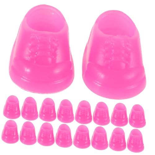 Supvox 50 Paare Mini Zubehör für Puppen Gelbe Hausschuhe für Kreatives Rollenspielspielzeug Fördert die Fantasie und Kreativität von Kleinkindern für Puppenmode und Spielsets von Supvox