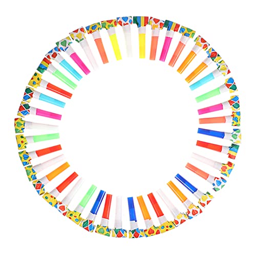 Supvox 50 Pcs Schlag Rolle Hörner Metallic Geburtstag Gebläse Party Papier Reifenplatzer Pfeifen Lärm Kunststoff Supvox 50 Pcs Schlag Rolle Hörner Metallic Geburtstag Gebläse Party Papier Reifenplatzer Pfeifen Lärm Kunststoff von Supvox