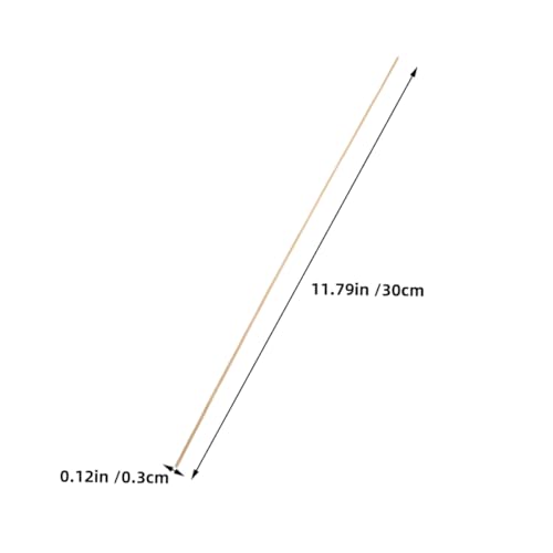 Supvox 50 Stück Bambusstreifen Leicht Flexible Robuste Bambusstäbe für DIY Drachenbau Modellbau Laternen und Kreative Bastelprojekte von Supvox