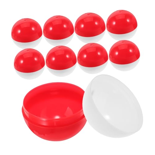 Supvox 50 Stück Befüllbare Plastikkugeln Runde Twisted Balls für Süßigkeiten und Partygeschenke Vielseitig Einsetzbar für Tombola und Kreative Verpackungen von Supvox