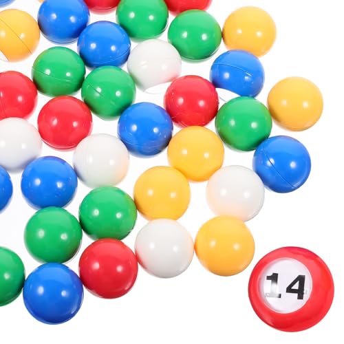Supvox 50 Stück Bunte Nummern lotteriebälle Fensterlotterie Kugeln mit Zahlen für Partyspiele Erwachsene Langlebig Leicht Vielseitig Verwendbar von Supvox
