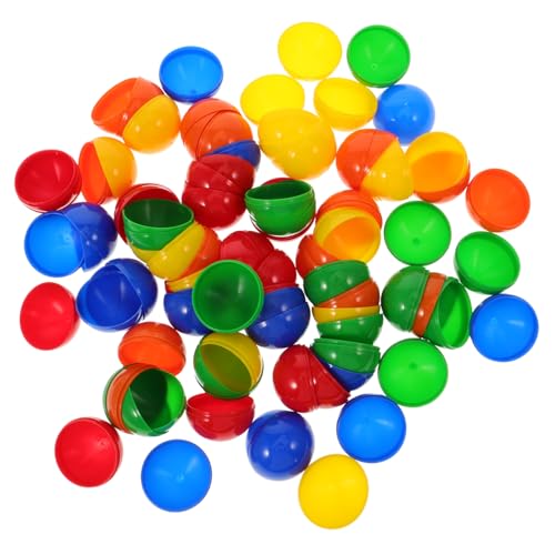 Supvox 50 Stück Bunte Plastik Lotteriekugeln zum Öffnen Hohlkugeln für Tombola Partyspiele Gewinnziehung und Festliche Aktivitäten Leicht Kompakt und Vielseitig Einsetzbar von Supvox