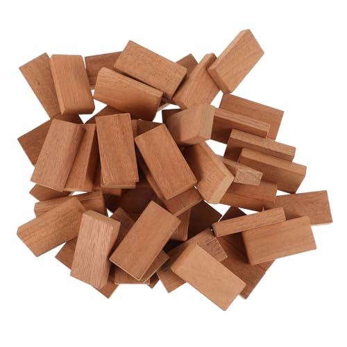Supvox 50 Stück Domino Spiel Mini Brettspiele Domino Tischbretter Spiele Mini Dominosteine Interessantes Domino Leichte Reise Dominosteine ​​Aus Holz Hellbraun von Supvox