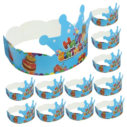 Supvox 50 Stück Geburtstagsparty Kronenhüte aus Papier Wiederverwendbare Geburtstagskronen für Jungen und Mädchen Bunte Partyhüte als Partydeko und Gastgeschenk Supvox 50 Stück Geburtstagsparty Kronenhüte aus Papier Wiederverwendbare Geburtstagskronen für Jungen und Mädchen Bunte Partyhüte als Partydeko und Gastgeschenk von Supvox