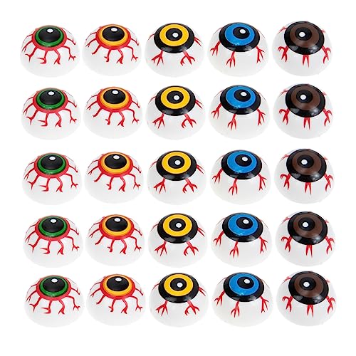 Supvox 50 Stück Halloween Augen Deko Gruselige Plastik Augäpfel für Partys und Themenanlässe für Spukhäuser und Kreative Spiele Sicher und Robust Supvox 50 Stück Halloween Augen Deko Gruselige Plastik Augäpfel für Partys und Themenanlässe für Spukhäuser und Kreative Spiele Sicher und Robust von Supvox