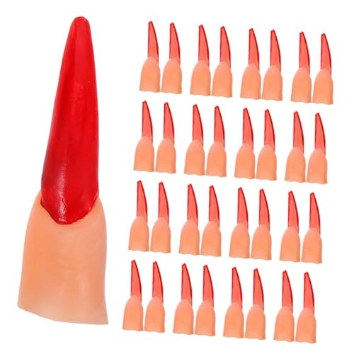 Supvox 50 Stück Halloween Faltfinger Vampirfinger Cosplay Zubehör Krallen Für Finger Falscher Finger Fake Halloween Hand Requisite Horror Nägel Trick Supvox 50 Stück Halloween Faltfinger Vampirfinger Cosplay Zubehör Krallen Für Finger Falscher Finger Fake Halloween Hand Requisite Horror Nägel Trick von Supvox