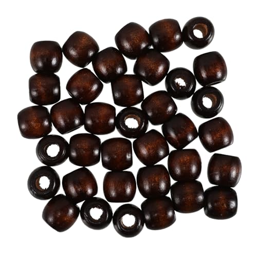 Supvox 50 Stück Holzperlen Abacus Perlen Abstandshalter Aus Holz Natürliche Holzperlen Runde Abstandshalter Lose Perlen Runde Holzperlen Kleine Holzperlen Bastelperle Aus Holz Light Brown von Supvox