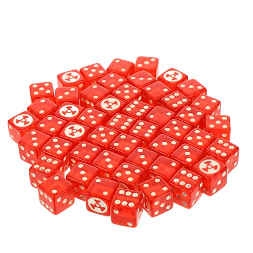 Supvox 50 Stück Kreative aus Acryl Lustige Punktwürfel für Tischspiele Partys und DIY Spiele Vielseitige Nutzung für Brettspiele und Lernprojekte Leicht und Tragbar für Unterhaltung und von Supvox
