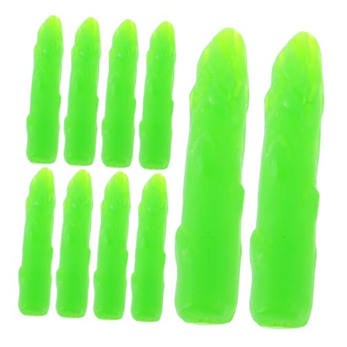 Supvox 50 Stück Künstliches Gemüse Requisiten Faux Gemüse für Küchenfotografie Deko Realistische Plastikspargel Modelle für Miniaturküchen und Dekorationszwecke von Supvox