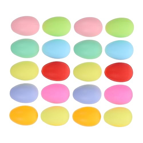 Supvox 50 Stück Kunststoff Ostereier zum Bemalen Diy Easter Egg Dekorationen Glatte Oberfläche Bruchsicher zum Aufhängen und Basteln für Osterdeko Kinderhandwerk und Festgestaltung von Supvox