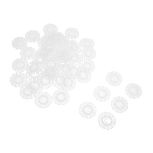 Supvox 50 Stück Laternenzubehör Party Lichter Kindergeburtstag deko Laternen zubehör Festliche Dekoration leuchtende Partygeschenke Leuchtstab-DIY-Zubehör Plastik Weiß von Supvox
