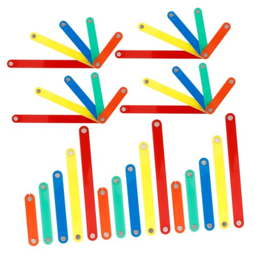 Supvox 50 Stück Magnetische Spleißstreifen kinderzimmer Geometrische Streifen Hilfsmittel für den Mathematikunterricht zählstöcke für Mathematik Plastik von Supvox