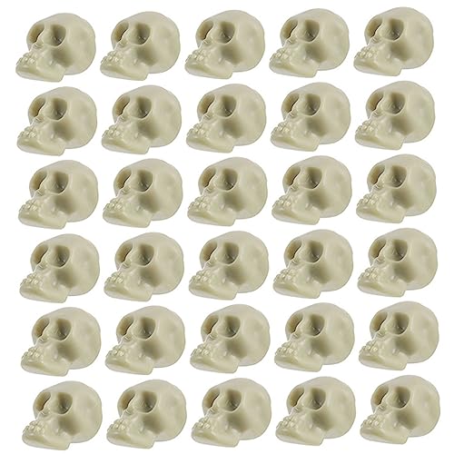 Supvox 50 Stück Mini Deko Halloween Party Requisite Kleine DIY Schädelköpfe aus Kunststoff Gruselige Halloween Tischdekoration für Zuhause Bars Festlichkeiten Supvox 50 Stück Mini Deko Halloween Party Requisite Kleine DIY Schädelköpfe aus Kunststoff Gruselige Halloween Tischdekoration für Zuhause Bars Festlichkeiten von Supvox
