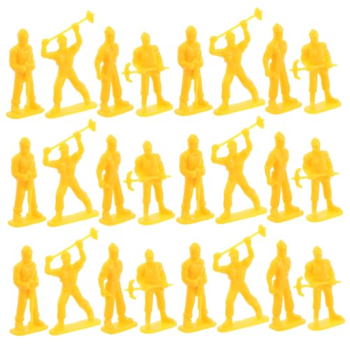 Supvox 50 Stück Miniatur Arbeiter Figuren für Bauarbeiter Modelle für Puppenhaus Dekoration und Kreatives Rollenspiel Umweltfreundliches Material Vielseitig für Zuhause und Schule von Supvox