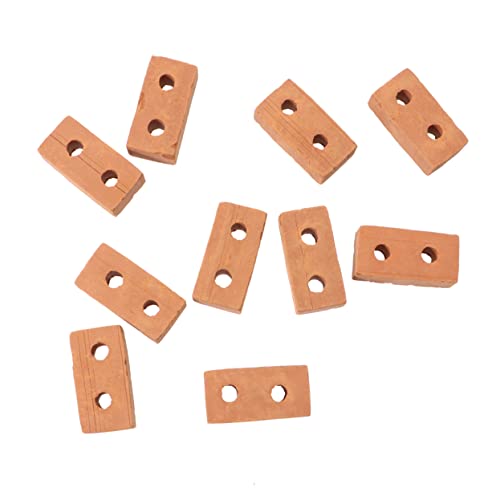 Supvox 50 Stück Modell Aus Rotem Ziegelstein Mini -Ziegel Auf Palette Ziegelsteine Modellsteine Kinderspielzeug Miniaturziegel Garten Ziegel Für Mini -modellierung Von Ziegeln von Supvox