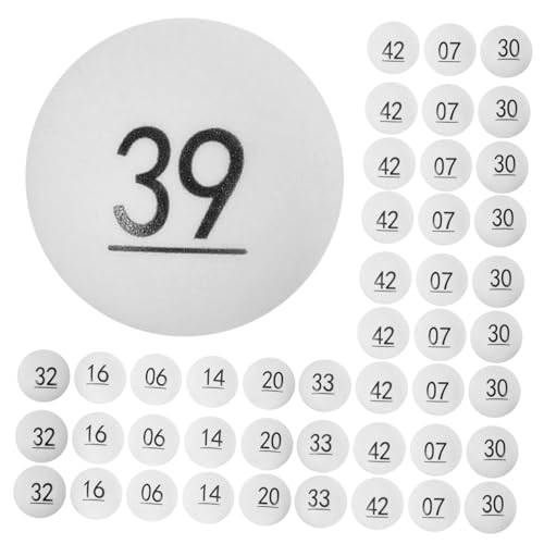 Supvox 50 Stück Nummerierte Kugeln aus Langlebigem Kunststoff Bunte Zahlenbälle für Partyspiele Tombola und Gewinnspiele Wiederverwendbare Raffle Bälle für Feierlichkeiten und von Supvox