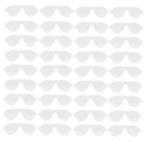 Supvox 50 Stück Puppenbrille realistisch Miniatur für kleine Plastikgläser Puppe Puppensonnenbrille aus Plastik kreative Puppensonnenbrille stylische Puppensonnenbrille Weiß Supvox 50 Stück Puppenbrille realistisch Miniatur für kleine Plastikgläser Puppe Puppensonnenbrille aus Plastik kreative Puppensonnenbrille stylische Puppensonnenbrille Weiß von Supvox