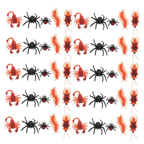 Supvox 50 Stück Realistische Leichte Insekten Modelle als Aprilscherz Streichspielzeug Detailgetreue und Spinnenform für Halloween Deko und Spaß mit Freunden Supvox 50 Stück Realistische Leichte Insekten Modelle als Aprilscherz Streichspielzeug Detailgetreue und Spinnenform für Halloween Deko und Spaß mit Freunden von Supvox