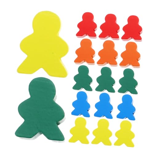 Supvox 50 Stück Schachzubehör Für Erwachsene Farbtöne Kleine Queue Spiel Klassenzimmer Zubehör Spielmarken Zähler Stifte Buntes Intellektuelles Schachbrett Bauernschachtisch von Supvox