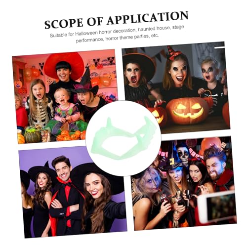 Supvox 50 Stück Teiliges Halloween Fluoreszierende Vampirzähne Leuchtende Fake Teeth Prop für Party Cosplay und Karneval Langlebig und Sicher für Erwachsene Supvox 50 Stück Teiliges Halloween Fluoreszierende Vampirzähne Leuchtende Fake Teeth Prop für Party Cosplay und Karneval Langlebig und Sicher für Erwachsene von Supvox