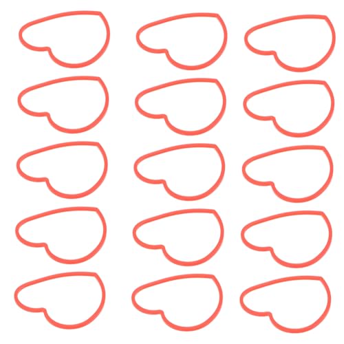 Supvox 50 Stück Teiliges Herzförmige Elastische Gummibänder für Zauberer Bühnenperformance Trickrequisiten Leicht Vielseitig für Geburtstagsfeier Weihnachtsfeier und Freunde treffen von Supvox