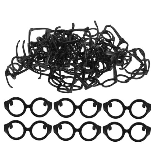 Supvox 50 Stück Teiliges Runde Puppenbrillen Schwarz Puppenzubehör für Dekoration und DIY Kostümaccessoires Kompakt und Leicht für Puppenkleidung und Puppenhaus Supvox 50 Stück Teiliges Runde Puppenbrillen Schwarz Puppenzubehör für Dekoration und DIY Kostümaccessoires Kompakt und Leicht für Puppenkleidung und Puppenhaus von Supvox