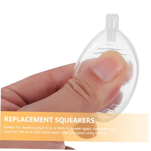 Supvox 50 Stück Teiliges Transparentes Quietscherset Leicht und Kompakt Geräuschaktivierte Ersatzsqueaker für Babyspielzeug Haustier DIY spielzeuge Tragbar und Batteriefrei Supvox 50 Stück Teiliges Transparentes Quietscherset Leicht und Kompakt Geräuschaktivierte Ersatzsqueaker für Babyspielzeug Haustier DIY spielzeuge Tragbar und Batteriefrei von Supvox